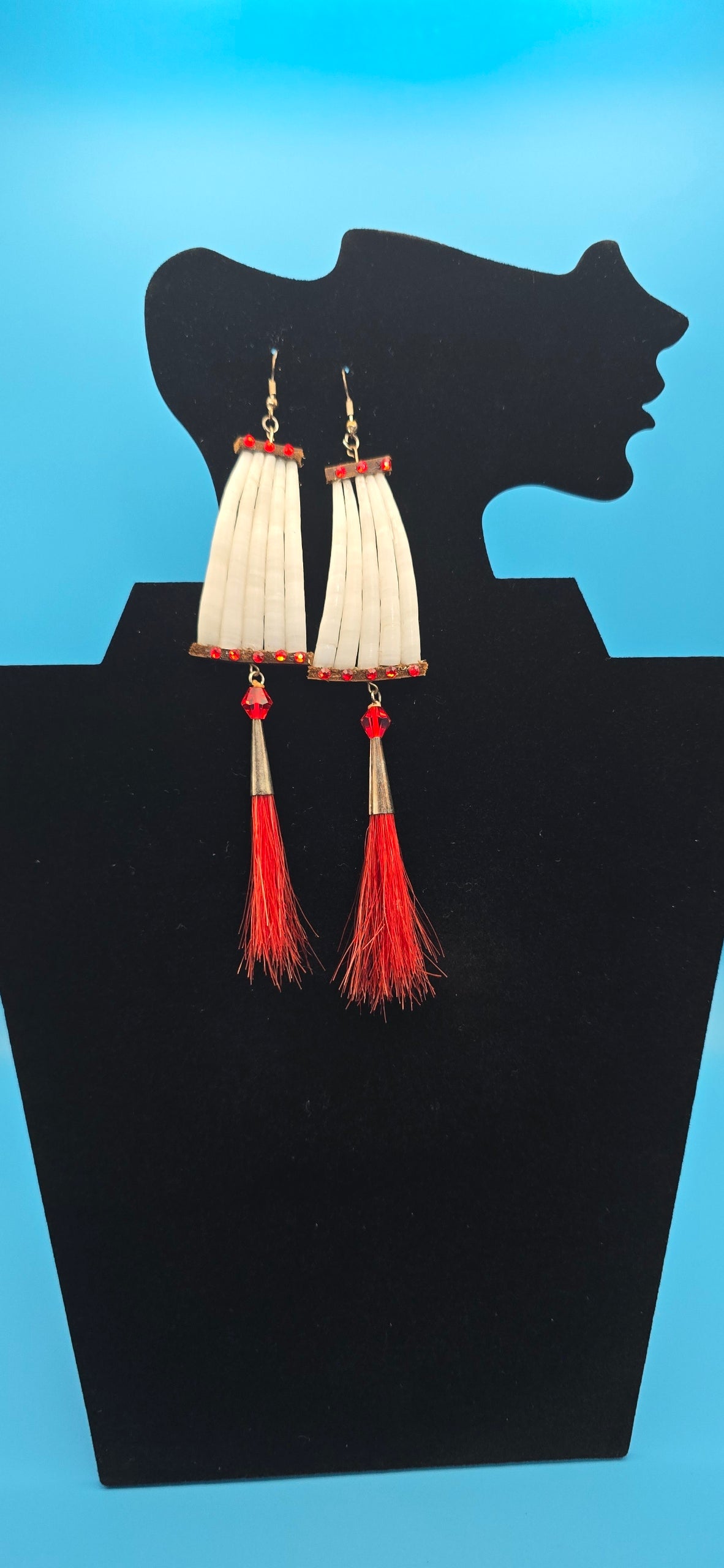 Horsehair Dentalium Earrings