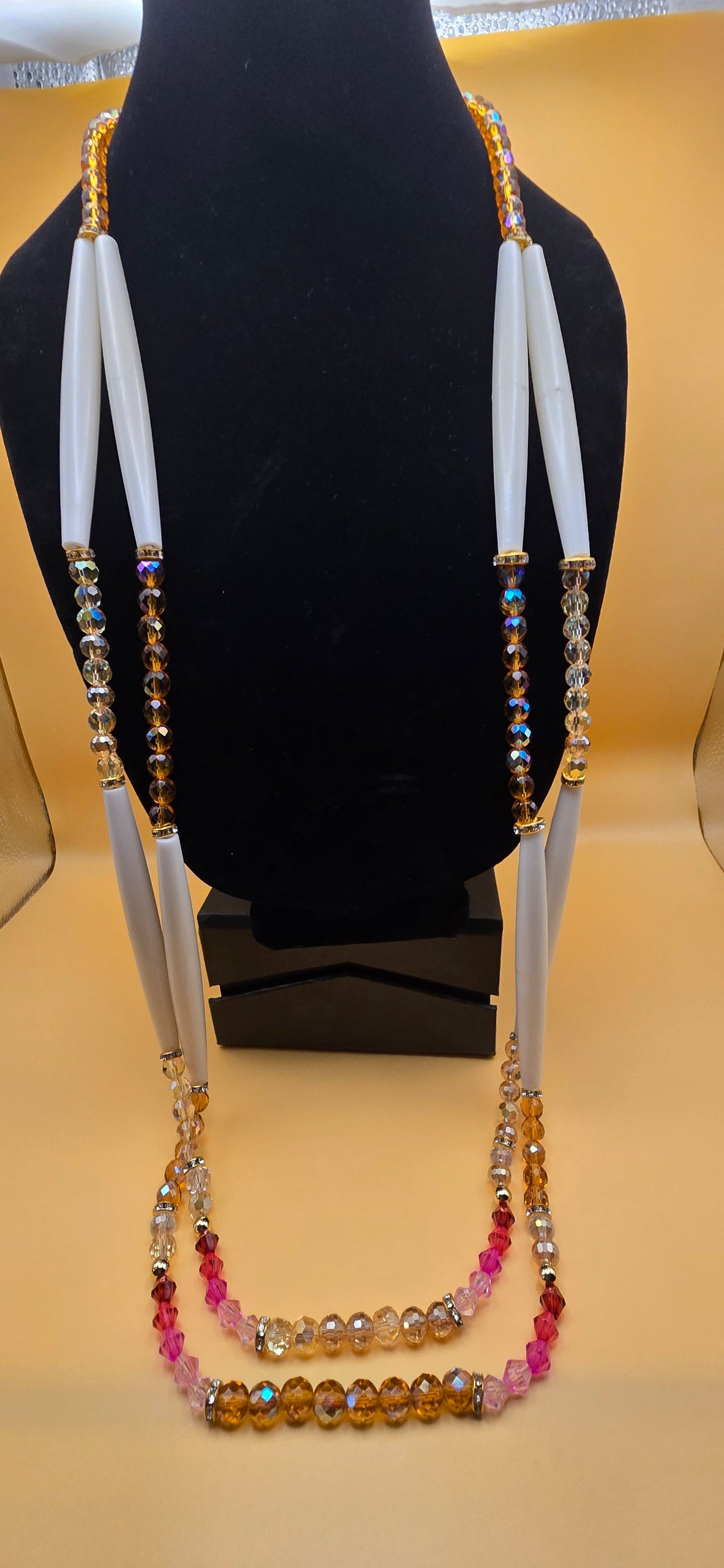 Hair Pipe Necklace two Tier