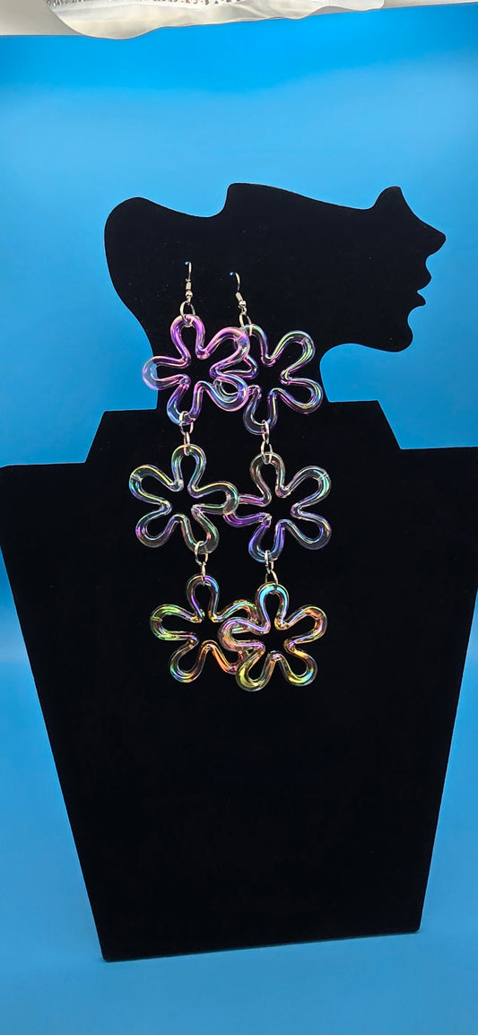 Floral Earrings Long