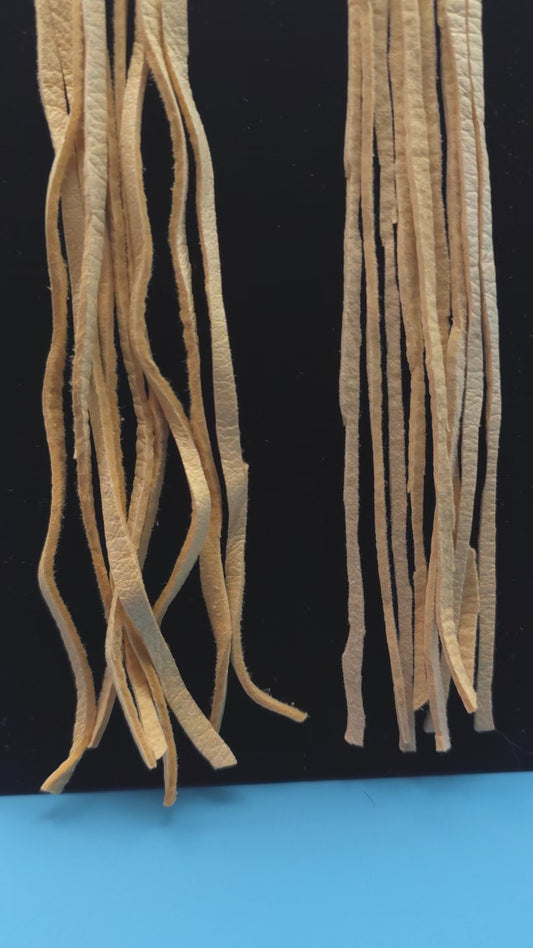 Glow in the Dark Dentalium, Fringed beaded Earrings